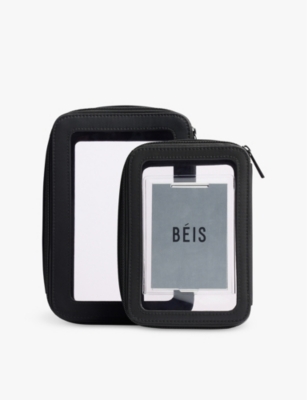 Beis The Inflight Cosmetic Case Set In In Black