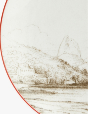 WEDGWOOD: Darwin Voyage of the Beagle Brazil teacup, saucer and plate 3 piece bone-china set