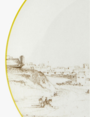 WEDGWOOD: Darwin Voyage of the Beagle Uruguay teacup, saucer and plate 3 piece bone-china set