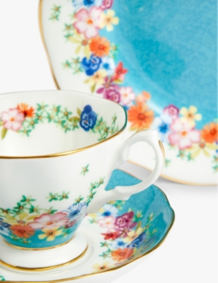 Royal Albert 100 Years Florence 1940 Bone-china Tea-cup, Saucer And Plate Set