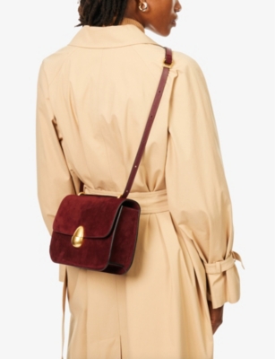 Neous Phoenix Pony Skin Shoulder Bag In Burgundy