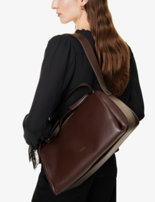 NEOUS: Scorpius adjustable-strap leather tote