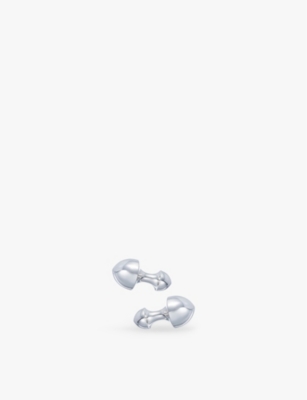 LA MAISON COUTURE: Biiju Bullet Sterling-Silver Cufflinks
