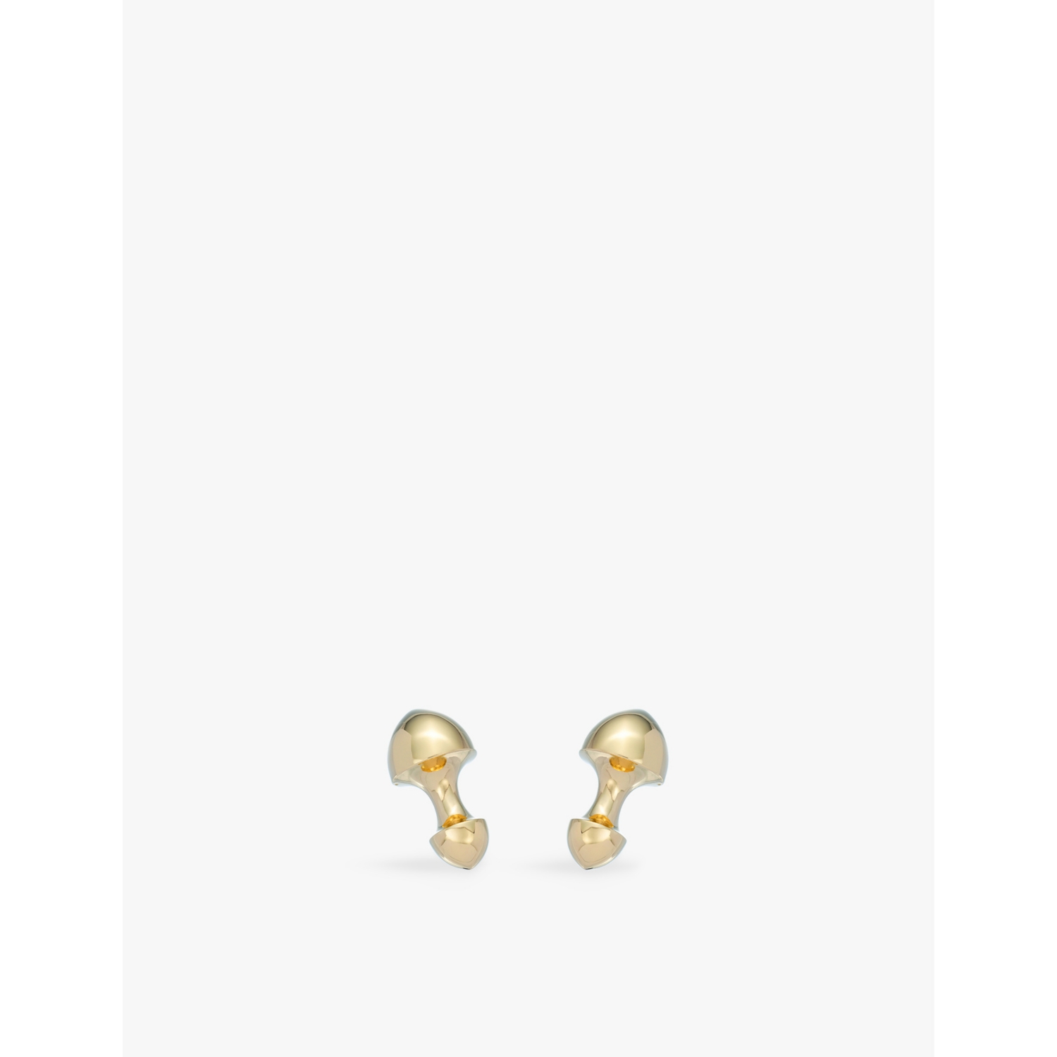 La Maison Couture Biiju Bullet 18ct Yellow Gold-Plated Sterling Silver Cufflinks