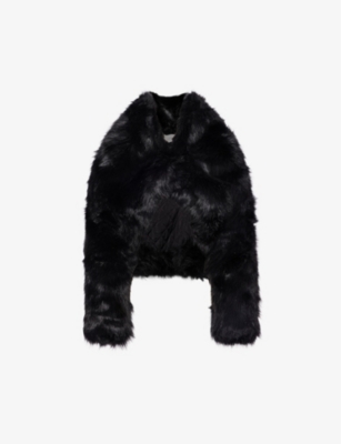 ENTIRE STUDIOS - Vicinity cropped faux-fur jacket | Selfridges.com