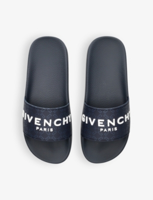 Givenchy Monogram 72 Slide Sandals In Navy