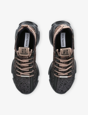 STEVE MADDEN: Mistica Woven Mid-Top Trainers