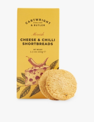 CARTWRIGHT & BUTLER: Cheese and Chilli shortbreads Box: 100g