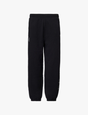 AWAKE NY: Rhinestone-text relaxed-fit cotton-jersey jogging bottoms