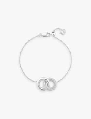 Sif Jakobs Womens  Carrara Sterling-silver And Zirconia Bracelet In Metallic