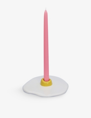 LAETITIA ROUGET: The Good Egg ceramic single candle holder
