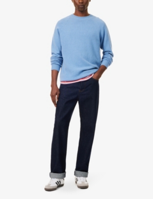 SUNSPEL: Crew-neck raglan-sleeves regular-fit wool jumper