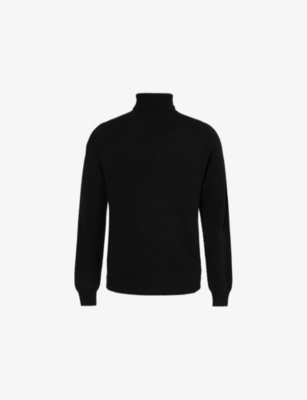 SUNSPEL: Turtleneck ribbed regular-fit wool jumper