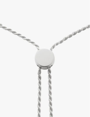 Monica Vinader Womens Corda Link Sterling-silver Friendship Chain Bracelet Sterling Silver In Sterling Silver