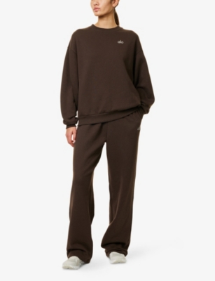 ALO YOGA: Accolade Round-Neck Cotton-Blend Sweatshirt