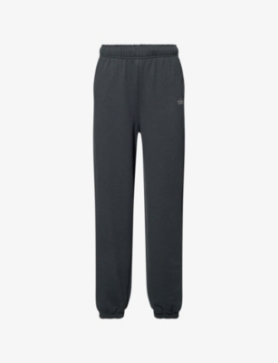ALO YOGA: Accolade 3D-logo straight-leg cotton-blend jersey jogging bottoms