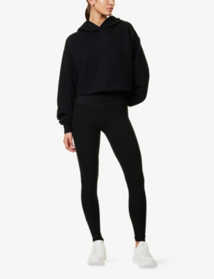 ALO YOGA: Bae oversized cotton-blend jersey hoody
