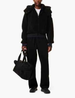 ALO YOGA: Foxy Sherpa hooded fleece jacket