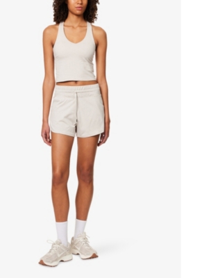 VUORI: Halo Performance scoop-neck cropped stretch-recycled polyester top