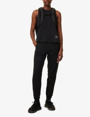 ADIDAS BY STELLA MCCARTNEY: Logo-Print Round-Neck Cotton And Polyester-Blend Jersey Top