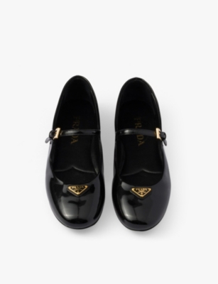 Prada Woman Black Flats In Black