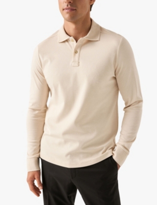 ETON: Interlock knitted-collar cotton-jersey polo shirt
