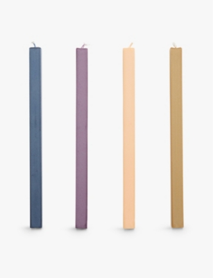 HAY: Square unscented wax candles set of four