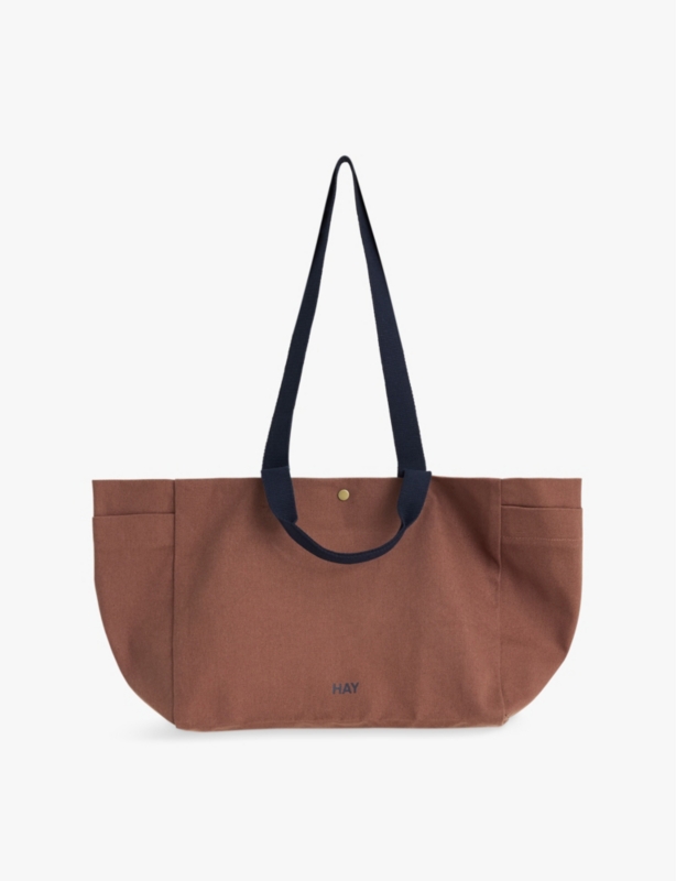 Brand-Embroidery Cotton Weekend Bag