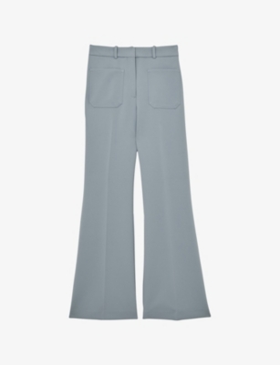 Reiss: Priya Flared-Leg Woven Trousers