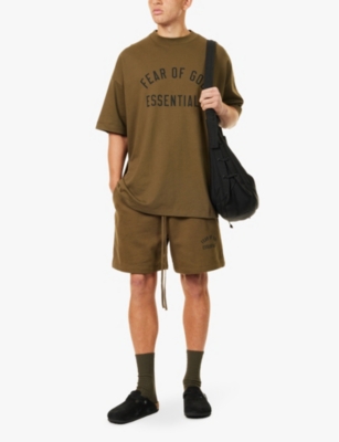 FEAR OF GOD ESSENTIALS: Relaxed-fit brand-print cotton-jersey T-shirt