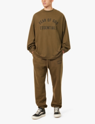 FEAR OF GOD ESSENTIALS: Relaxed-fit long-sleeve cotton-jersey T-shirt