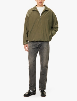 FEAR OF GOD ESSENTIALS: Vented half-zip ripstop woven sweatshirt