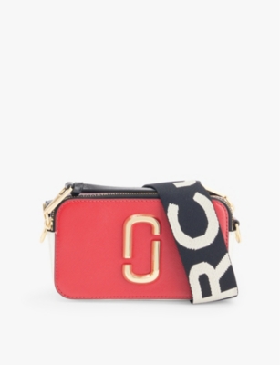 Marc Jacobs Womens True Redmj Snapshot Leather Cross-body Bag In True Red Multi