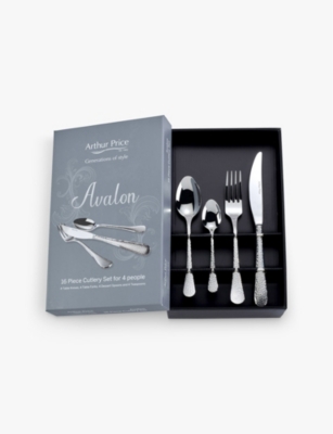 Arthur Price Valon 16-piece Stainless-steel Cutlery Set In Stainless Steel