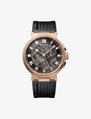 Breguet Mens Black 5527brg35wv Marine Other Chronograph 18ct Rose-gold Automatic Watch