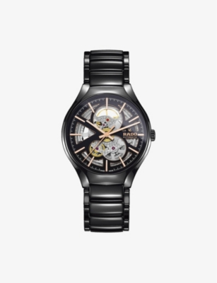 Rado Skeleton R27100162 True Round Open Heart Ceramic Automatic Watch