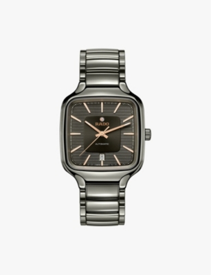 Rado Grey R27077102 True Square Ceramic Automatic Watch