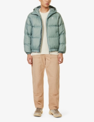 AAPE: Logo-patch quilted down-fill shell jacket