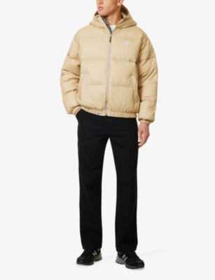 AAPE: Logo-patch quilted down-fill shell jacket