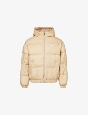 AAPE: Logo-patch quilted down-fill shell jacket