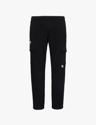 AAPE: Relaxed-fit branded-badge cotton-blend jersey jogging bottoms