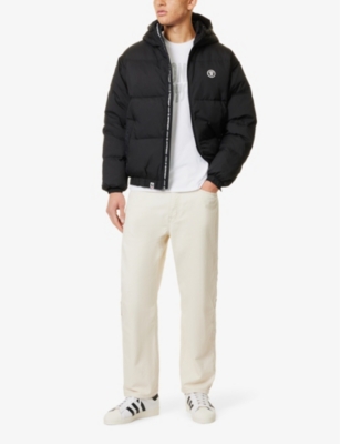 Logo-patch straight-leg denim jeans
