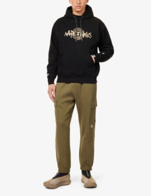 AAPE: Graphic-print regular-fit cotton-blend hoody