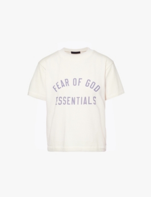 FEAR OF GOD ESSENTIALS: Tri-blend round-neck cotton-blend T-shirt