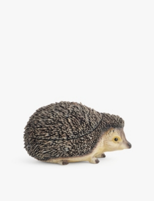 Jw Anderson Hedgehog Printed Resin Clutch In Dark Brown