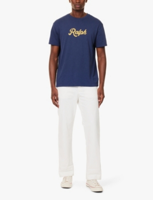 POLO RALPH LAUREN: Vintage-print regular-fit cotton-jersey T-shirt