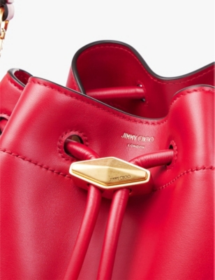 JIMMY CHOO: Cinch M leather shoulder bag
