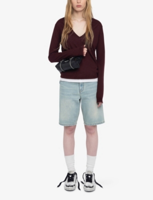 ZADIG&VOLTAIRE: Rivy embroidered-wings cashmere jumper