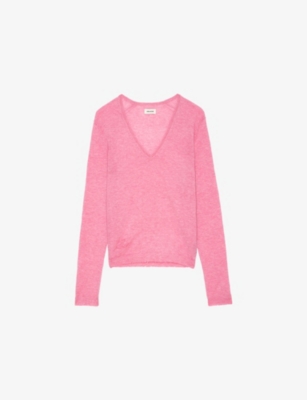 ZADIG&VOLTAIRE: Rivy embroidered-wings cashmere jumper