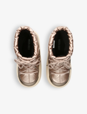 Moon Boot Ronze Kids' Park Shell Snow Boots Eur 29 / 11 Uk In Bronze